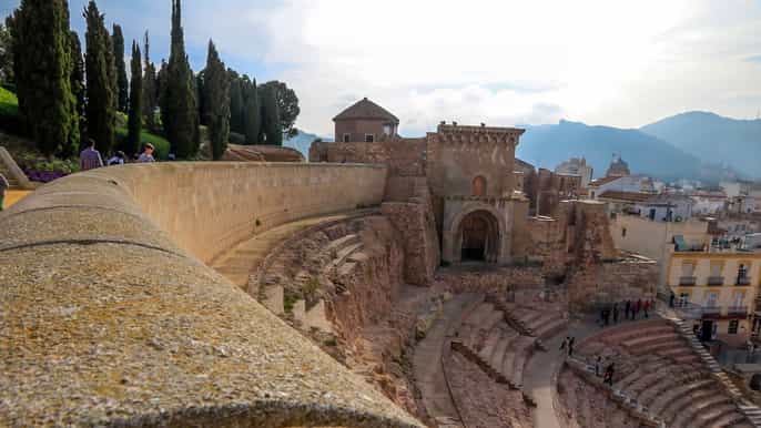 cartagena ancient roman walking tour with entry tickets