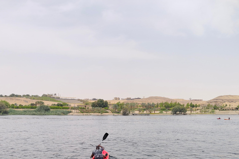 Aswan: Nubian Kayak Club an hour kayak around Philae Temple