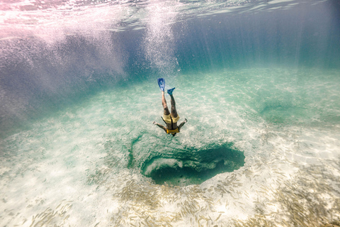 Experiência de barco 5 em 1 para mergulho com snorkel em Cancún