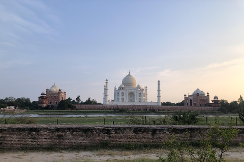 From Delhi: Agra Day Trip with Taj Mahal and Agra FortAC Car and Tour Guide Service Only