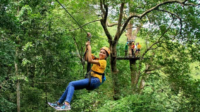 zip line eco adventure from pattaya with lunch