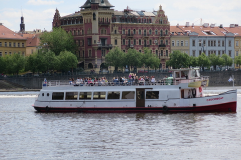 Praag: rondvaart over de Moldau van 1 uur