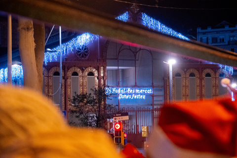 Barcelona: passeio de autocarro aberto com luzes de Natal20h30 Passeio de Natal Espanhol