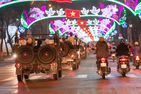 Saigón: recorrido gastronómico privado, descubrimiento y recorrido por la ciudad en jeep