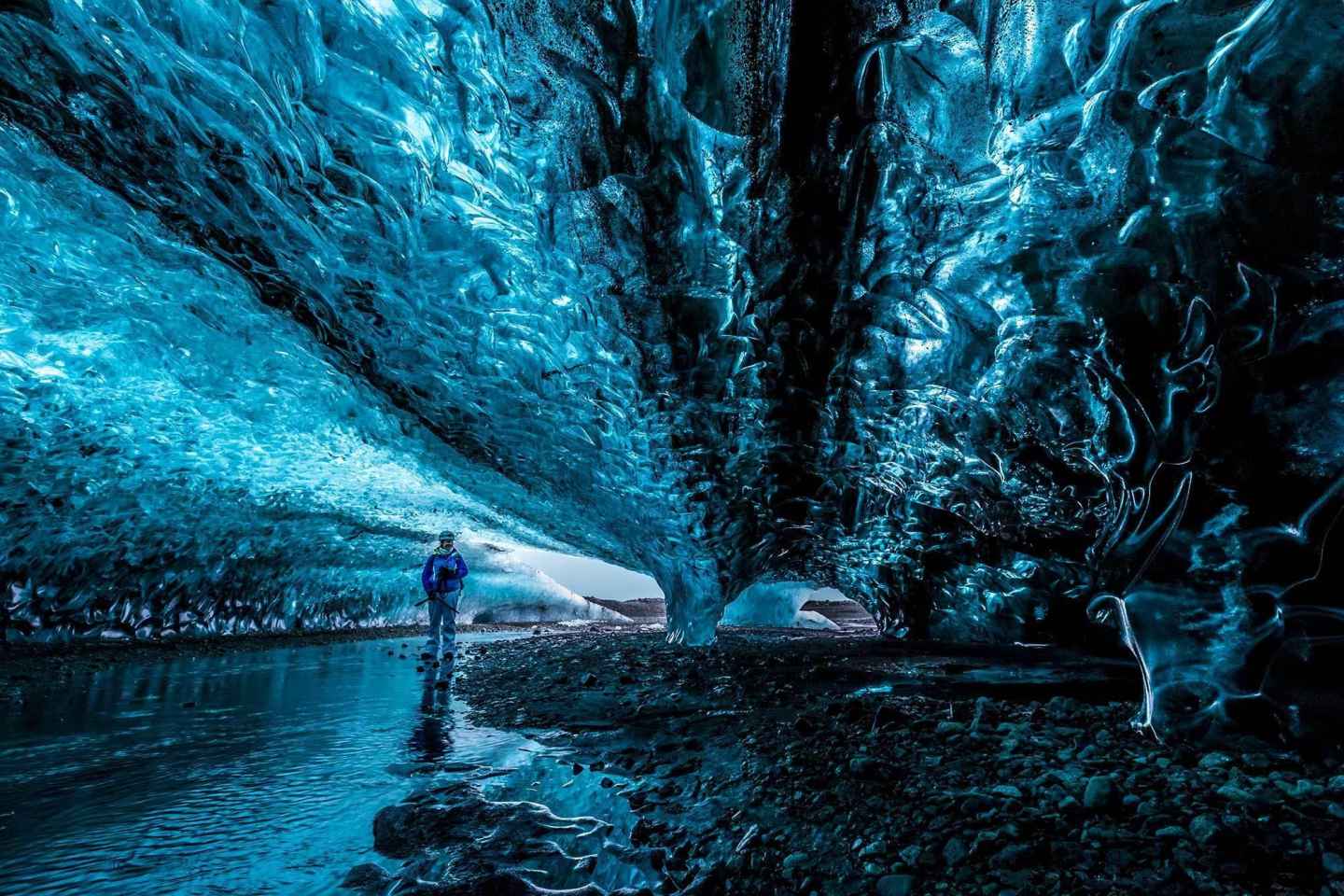 From Jökulsárlón: Crystal Ice Cave Guided Day Trip
