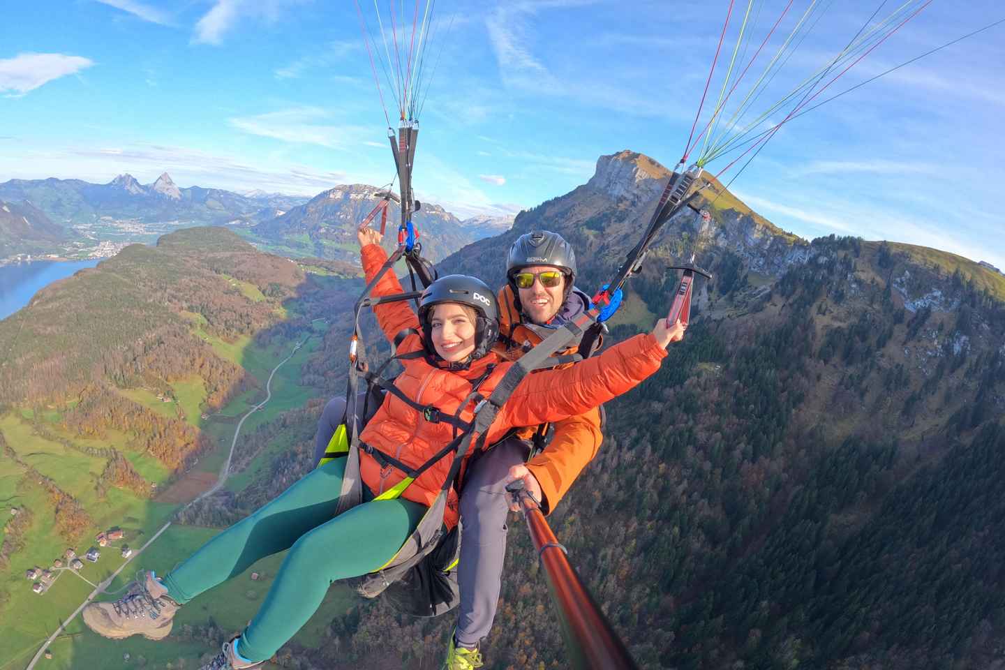 Lucerne: Paragliding Tandem Flights