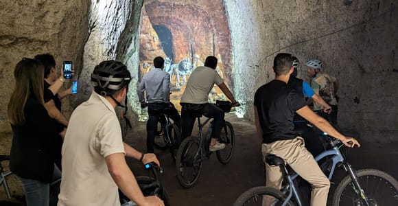 Rome: Appian Way E-Bike tour & Ancient Underground Labyrinth