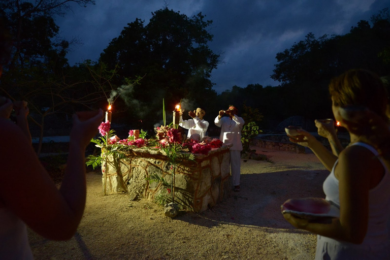 Mayan Temazcal Purification Ceremony at Night