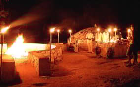 Mayan Temazcal Purification Ceremony at Night