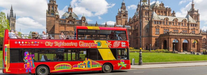 Glasgow: Tour della città in autobus Hop-on Hop-off