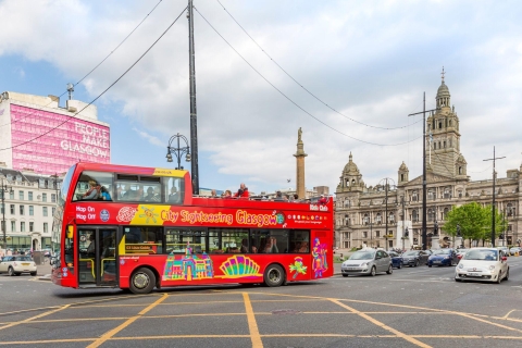 Glasgow : visite touristique en bus à arrêts multiplesGlasgow : bus à arrêts multiples billet famille 2 jours