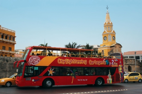 Carthagène : visite en bus à arrêt multiplesBillet de bus à arrêts multiples 1 jour