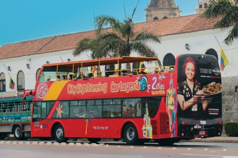 Carthagène : visite en bus à arrêt multiplesBillet de bus à arrêts multiples 2 jours