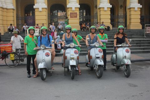 Hanoi 4,5 uur durende stadstour door Vespa Tour