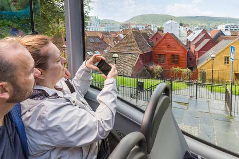 Bergen: Wycieczka autobusowa hop-on hop-off ze zwiedzaniem miasta