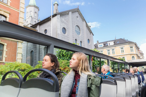 Bergen: Stadsrondleiding met hop-on-hop-off-bustour