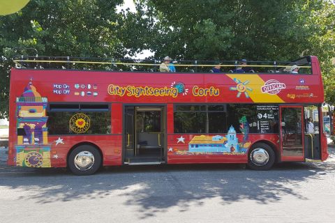 Corfù: tour sull'autobus turistico hop-on hop-off