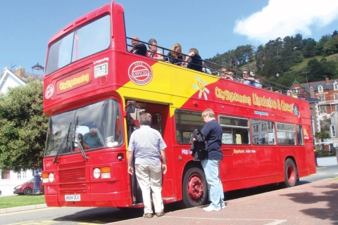 Llandudno: recorrido turístico en autobús turístico de 24 horas por la ciudadBillete familiar - Sólo Ruta Azul