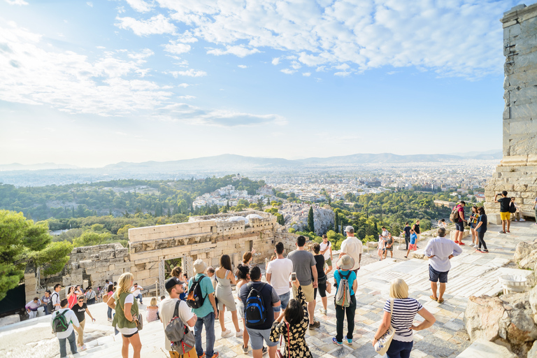 Acrópolis: entrada y tour a pie guiadoTour en inglés