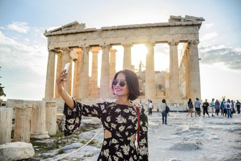 Acropole : billet d'entrée et visite guidée à pied