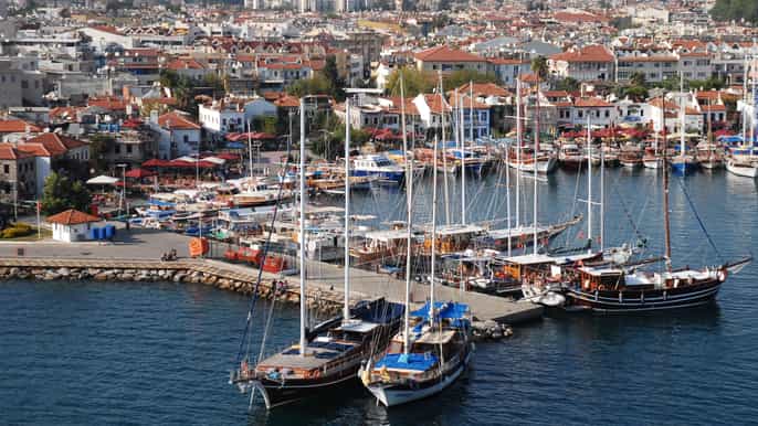 rhodes to marmaris fullday trip by boat