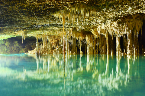 Ab Cancún/Playa del Carmen: Río Secreto und MittagessenPlaya del Carmen: Tickets für Río Secreto & Mittagessen