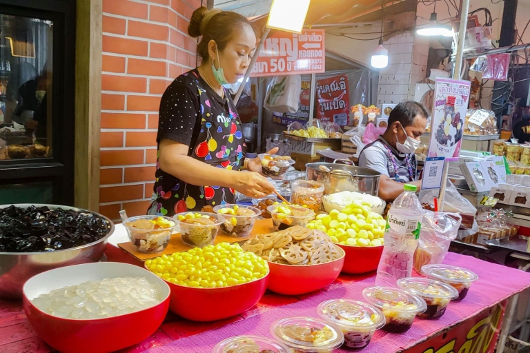 Bangkok : visite gastronomique d'une demi-journée à vélo avec déjeunerVisite privée avec point de rencontre