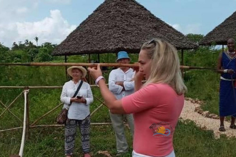 桑给巴尔：马赛村庄之旅和泻湖海龟游泳