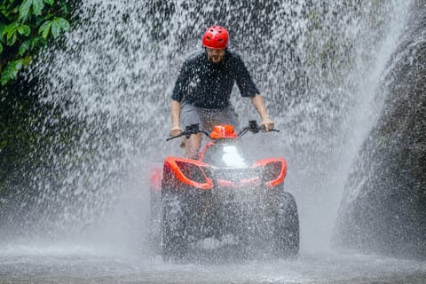 Ubud: Kuber ATV Quad Bike with Long Tunnel & Waterfall