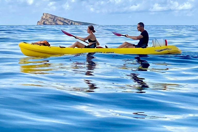 Benidorm: Guided Kayak Tour with Snorkeling and Photos