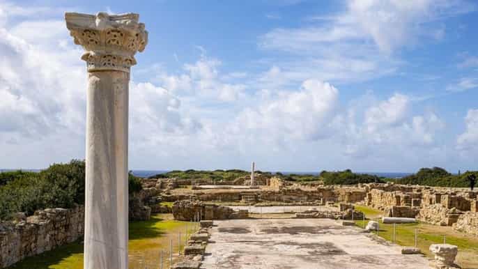 Pafos: O Chipre antigo e os marcos da costa