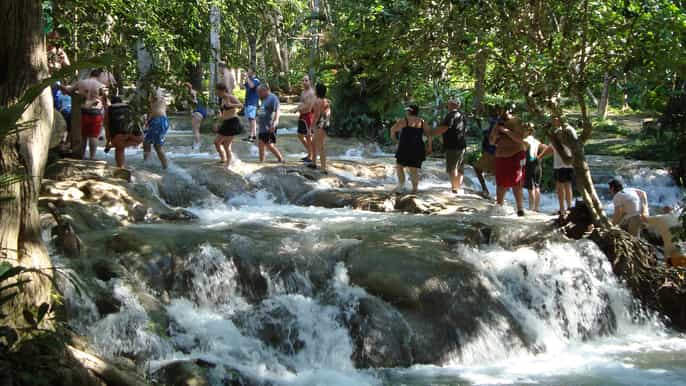 legends falls bob marley com as cataratas do rio dunn e almoço