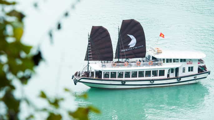 halong thien cung cave kayak 1 day on phoenix cruise 4star