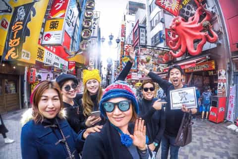 osaka dotonbori street kuromon market walking food tour