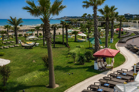 Baku:Private Amburan Beach Club Day Trip with Hotel Transfer