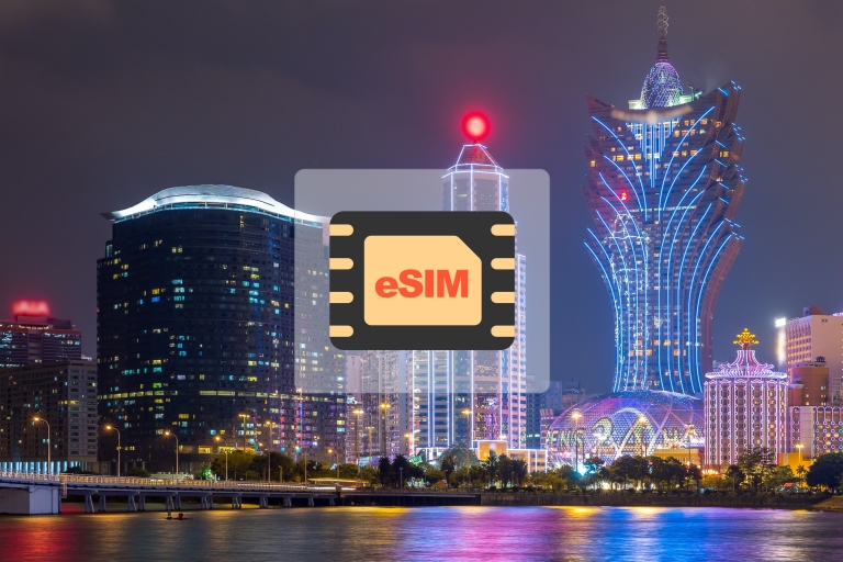 Chiny (z VPN), Hongkong i Makau: Plan transmisji danych eSIMChiny, Hongkong, Makau: 3 GB/5 dni