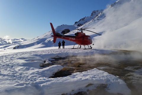 Island: en timmes helikopterflygning och geotermisk rundtur