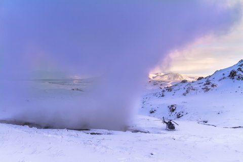 Tour d&#039;une heure en hélicoptère en Islande : le tour géothermiqueDepuis Reykjavík : vol panoramique de 1 h en hélicoptère