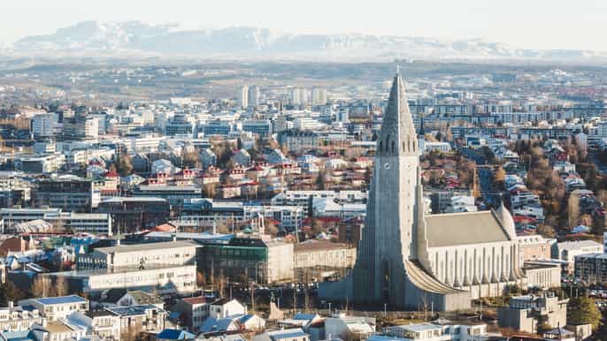 reykjavik panoramic helicopter flight with summit landing
