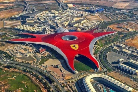 Abu Dhabi: Ferrari World private tour SUV with Entry Tickets