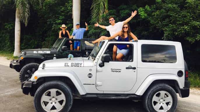 cozumel private jeep tour with lunch and snorkeling