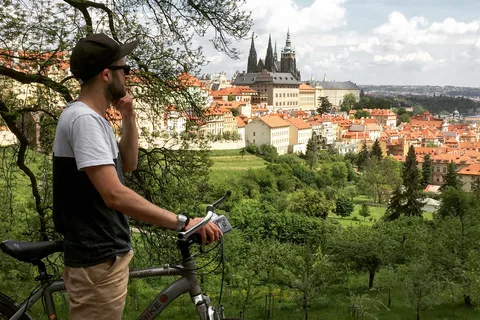 Passeio de bicicleta elétrica "TUDO EM UM" pela cidade de Praga