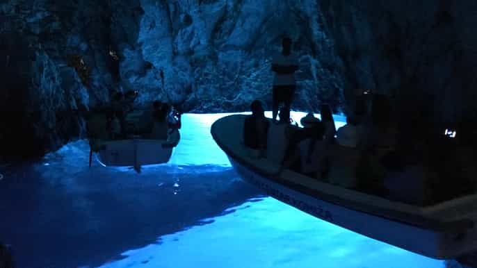 blue and green caves fullday speedboat tour from hvar