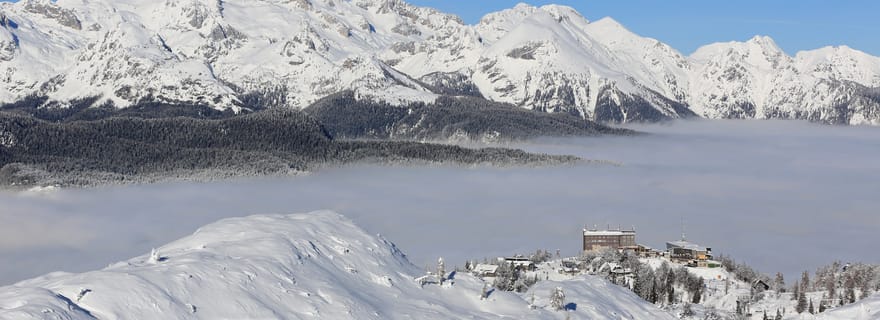 Snowboard avec moniteur au Vogel Ski Center