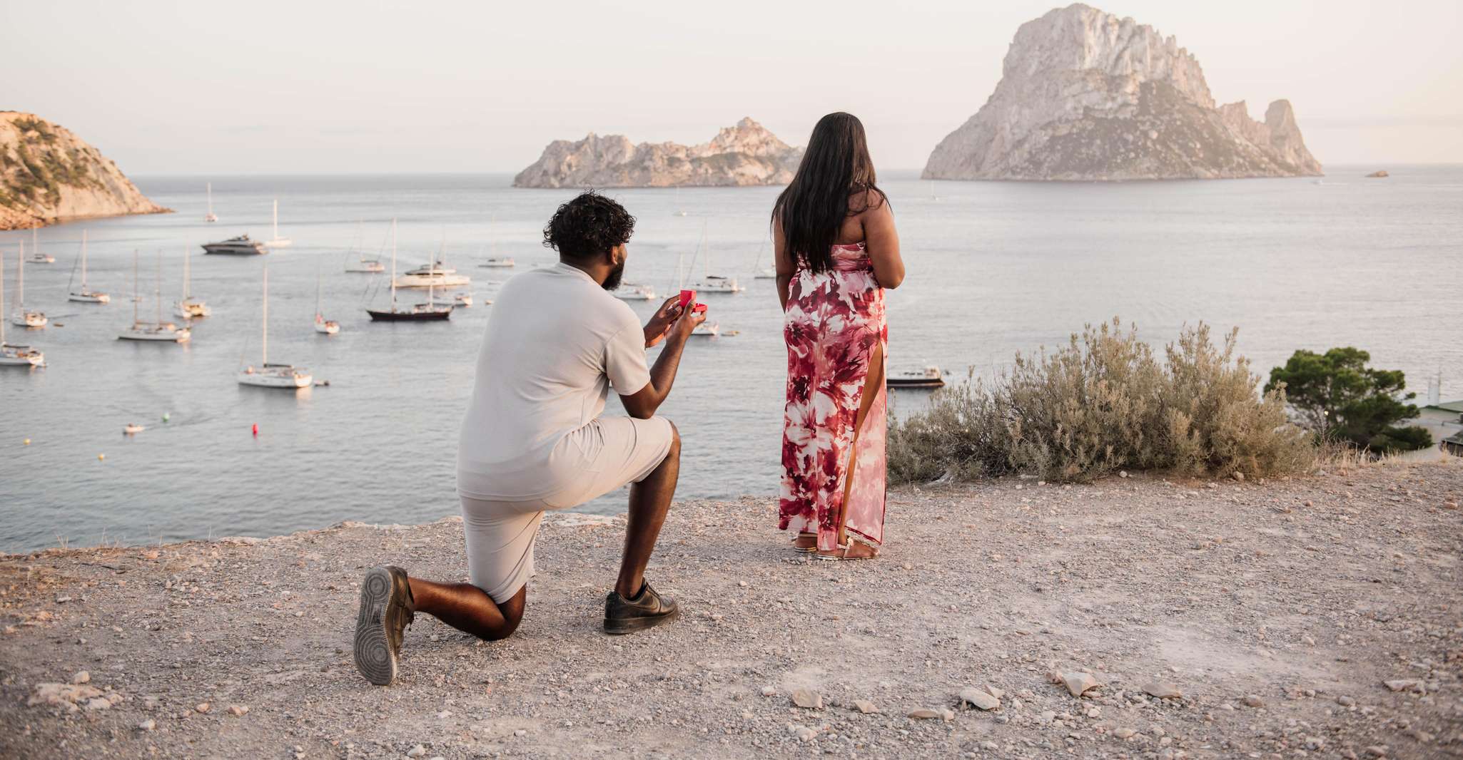 Ibiza, Photoshoot at Es Vedrá panoramic viewpoint & sunset, Ibiza, Spain