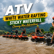 Chiang Mai: ATV, Whitewater Rafting, & Sticky Waterfall Tour Chiang Mai: ATV, Whitewater Rafting, & Sticky Waterfall Tour