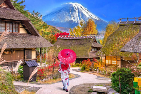 Tokyo: Mt Fuji&Chureito Pagoda&Lake Kawaguchi&Oshino Hakkai Shinjuku Station | 8:30 AM Departure (Lunch excluded)