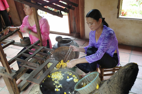 Hoi An: visite d'une demi-journée du processus de production de tissus de soieVisite de groupe (max 15 personnes/groupe)