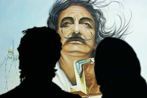 dalí o bilhete de inscrição na potsdamer platz