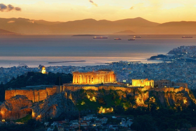 Athènes: Dégustation de mets et vins la nuitTour privé